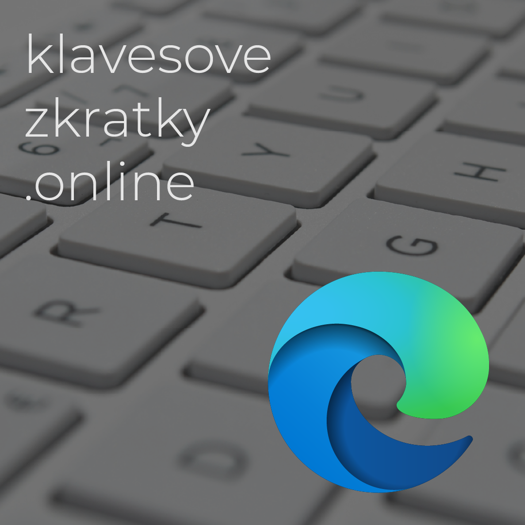 Pokročilé klávesové zkratky v Microsoft Edge